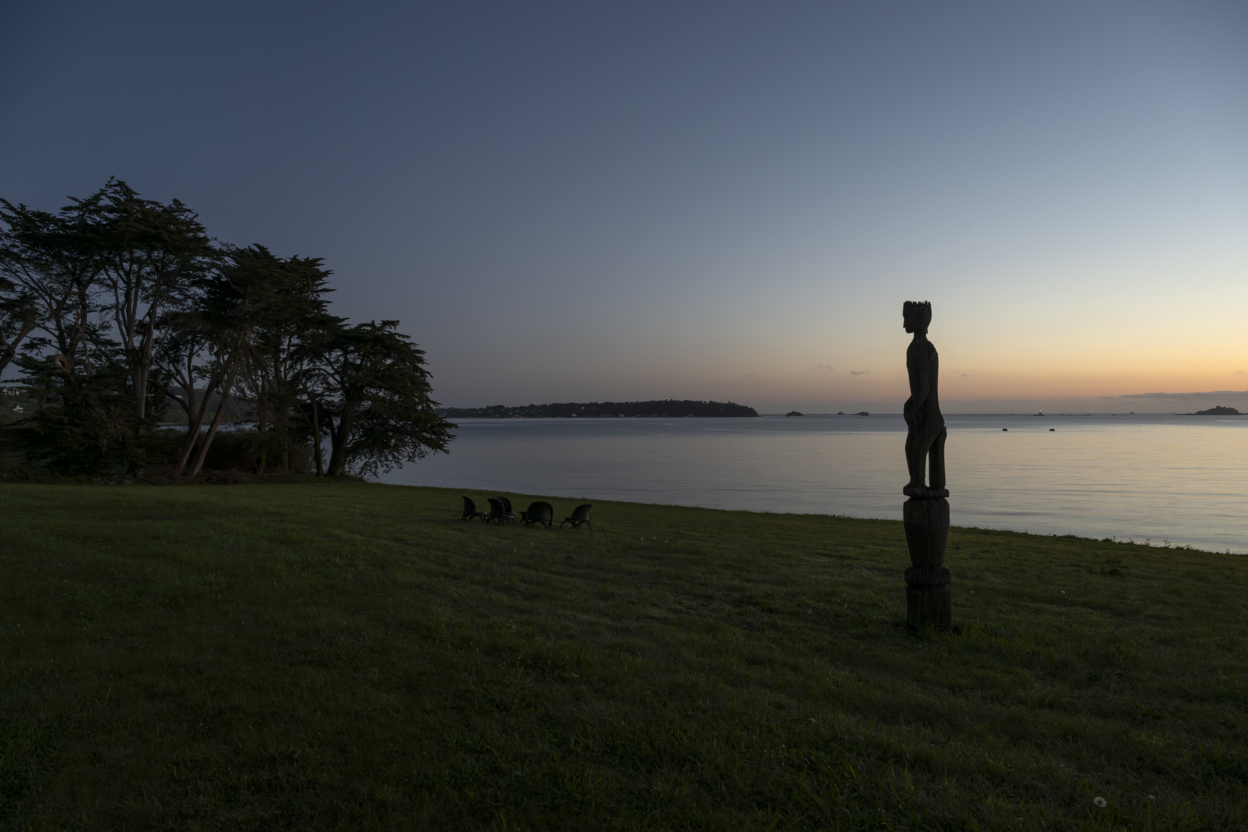 Vue baie de morlaix chateau du Frout